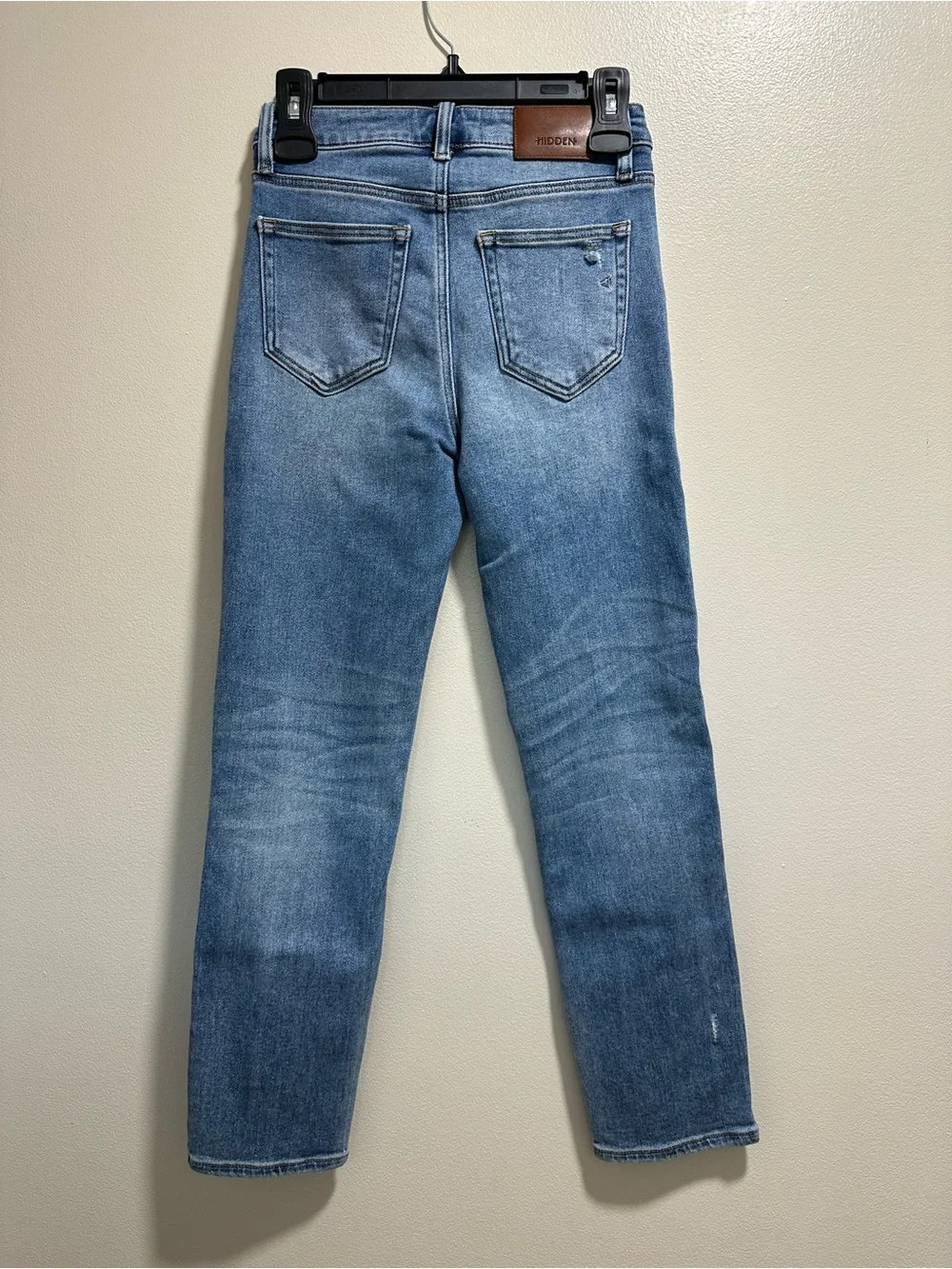 Women’s Hidden Distressed High Rise Mom Jeans